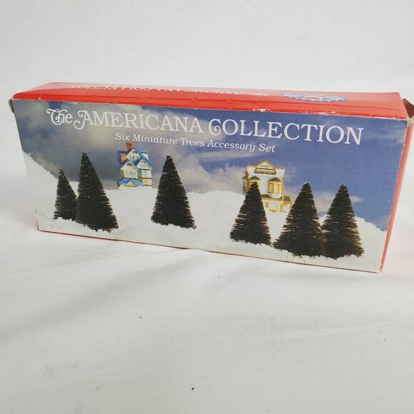 Liberty Falls Six Miniature Trees Accessory Set - Picture 2 of 5